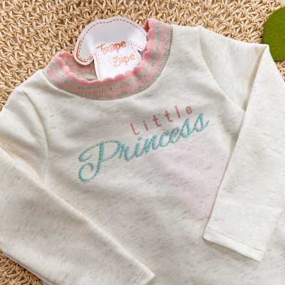 Vestido Manga Longa Cat Princess - Areia 